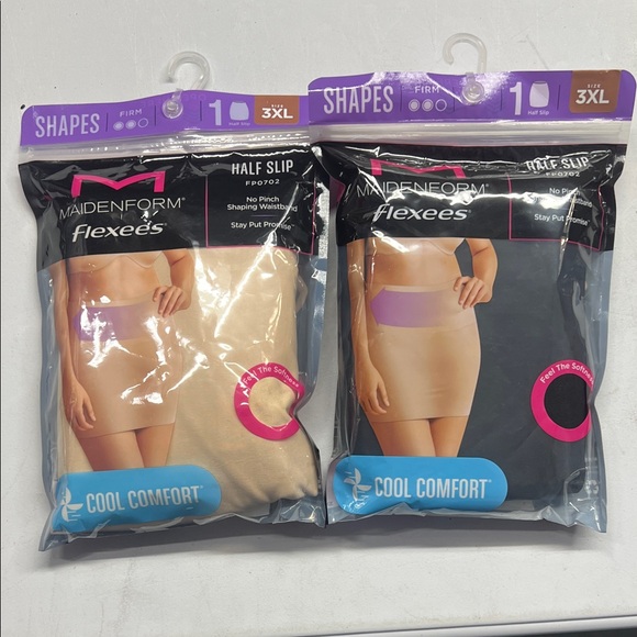 Maidenform Flexees Women’s Half Slip - Beige & Back 3XL - Picture 1 of 6